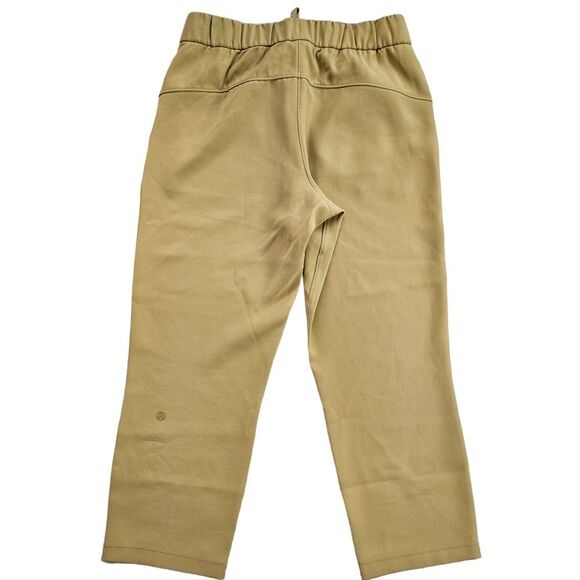 Lululemon On the Fly Crop Pants *Woven 23" Vintage Gold Yellow Mustard Size 6 - Picture 2 of 12